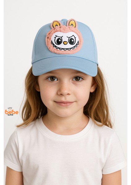 Labubu Karakterli Çocuk Şapka – Sevimli Nakışlı Yazlık Kep 6-12 Yaş Kız Çocuk Şapka Modeli