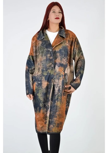 Batik Desen Uzun Ceket