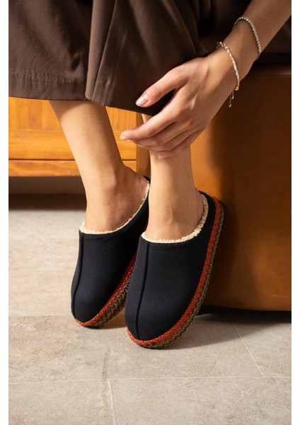 Içi Tüylü Yüksek Tabanlı Kadın Ev Terliği