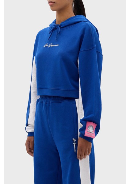 Relaxed Fit Kapüşonlu Crop Sweat Bayan Sweat LB24SSKISFUHD fiyatları