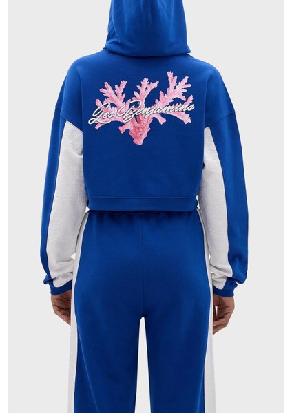 Relaxed Fit Kapüşonlu Crop Sweat Bayan Sweat LB24SSKISFUHD modelleri