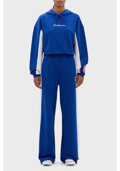 Relaxed Fit Kapüşonlu Crop Sweat Bayan Sweat LB24SSKISFUHD fırsatları