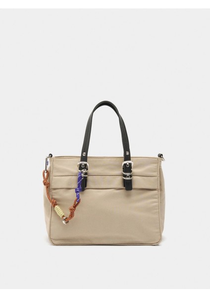 Charm’lı Teknik Kumaş Tote Çanta fiyatları