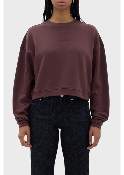 Pamuklu Relaxed Fit Crop Sweat Bayan Sweat LB23FWFRWFUSW