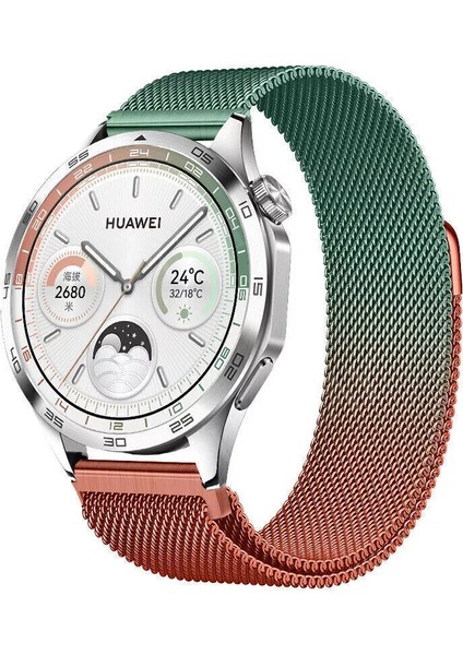 Watch Gt3 / Gt3 Pro / Gt4 / Gt4 Pro / Gt5 / Gt5 Pro 46MM Uyumlu Metal Milanese Hasır Kordon – Paslanmaz Çelik, Manyetik Mıknatıslı Bileklik Kayış