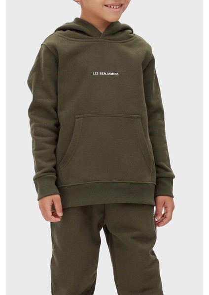 Logolu Regular Fit Kapüşonlu Kanguru Cepli % 100 Pamuk Sweat Unisex Sweat LB22FWCHLCUHD