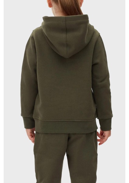 Logolu Regular Fit Kapüşonlu Kanguru Cepli % 100 Pamuk Sweat Unisex Sweat LB22FWCHLCUHD fırsatları