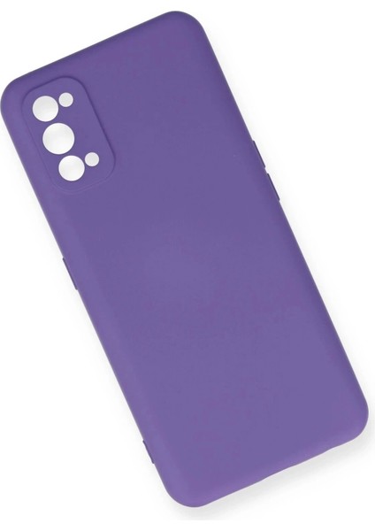 Newface Realme 7 Pro Kılıf Nano Içi Kadife Silikon - Mor modelleri