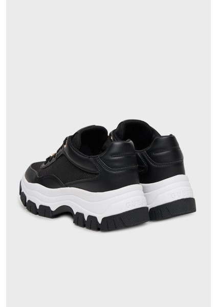 Berrett2 4g Logolu Kalın Tabanlı Sneaker Ayakkabı FLFBRTELE12 Bayan Ayakkabı Flfbrt ELE12 Black indirimleri