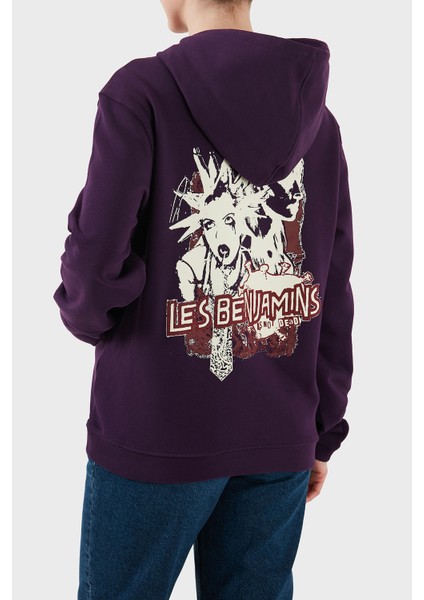 Pamuklu Regular Fit Kanguru Cepli Kapüşonlu Sweat Bayan Sweat LB24FWEAPFUHD modelleri