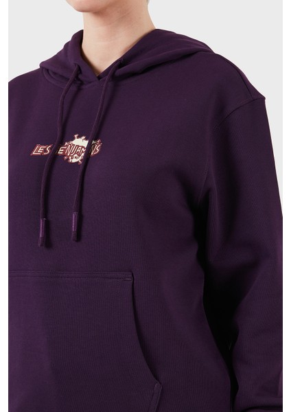 Pamuklu Regular Fit Kanguru Cepli Kapüşonlu Sweat Bayan Sweat LB24FWEAPFUHD indirimleri