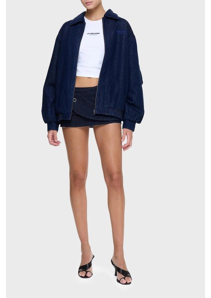 Slim Fit Halter Yaka Logolu Top Bayan Top LB25SSUNLFUTN fırsatları