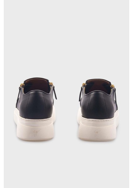 Deri Logolu Kalın Tabanlı Sneaker Ayakkabı Erkek Ayakkabı EU40010 fırsatları