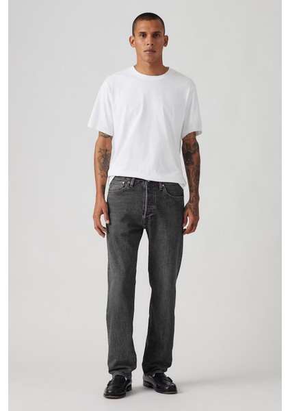 501 Pamuklu Straight Fit Normal Bel Düz Paça Jeans Erkek Kot Pantolon 00501 fiyatları
