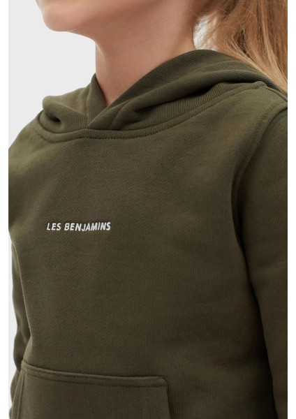 Logolu Regular Fit Kapüşonlu Kanguru Cepli % 100 Pamuk Sweat Unisex Sweat LB22FWCHLCUHD