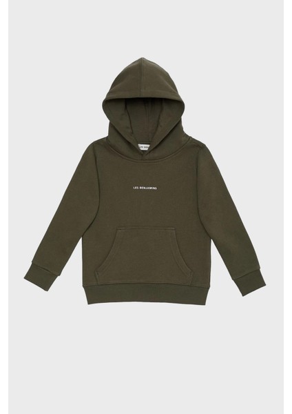 Logolu Regular Fit Kapüşonlu Kanguru Cepli % 100 Pamuk Sweat Unisex Sweat LB22FWCHLCUHD