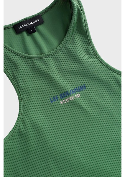 Slim Fit Halter Yaka Logolu Top Bayan Top LB25SSUNLFUTN