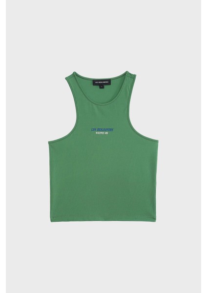 Slim Fit Halter Yaka Logolu Top Bayan Top LB25SSUNLFUTN