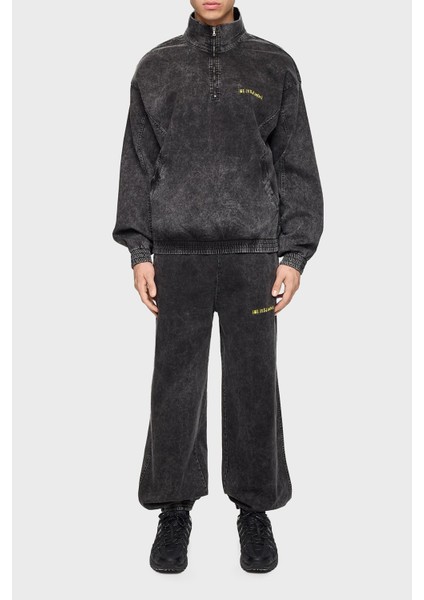 Pamuklu Regular Fit Dik Yaka Logolu Kot Sweat Erkek Sweat LB24FWEAPMUTT fiyatları