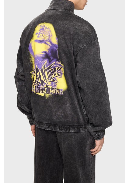 Pamuklu Regular Fit Dik Yaka Logolu Kot Sweat Erkek Sweat LB24FWEAPMUTT modelleri