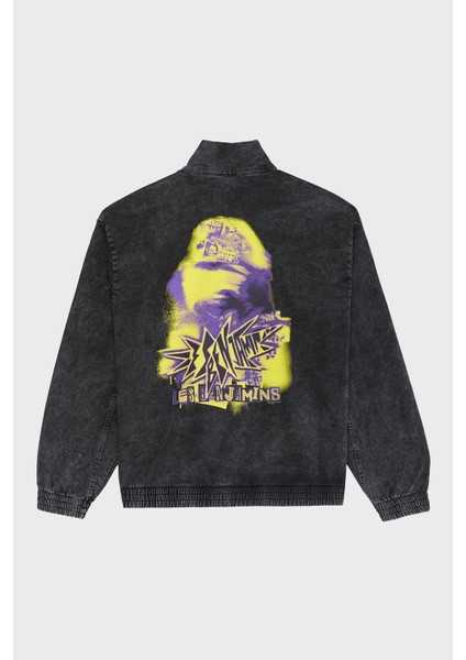 Pamuklu Regular Fit Dik Yaka Logolu Kot Sweat Erkek Sweat LB24FWEAPMUTT