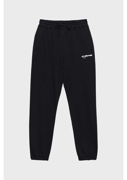 Pamuklu Regular Fit Jogger Spor Pantolon Erkek Pantolon LB24FWEAPMUSP