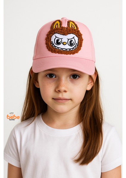 Labubu Karakterli Çocuk Şapka – Sevimli Nakışlı Yazlık Kep 6-12 Yaş Kız Çocuk Şapka Modeli