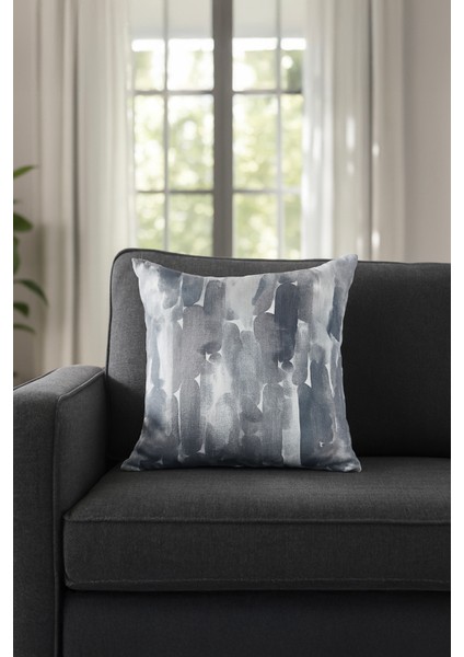 Duck Geo Kırlent Kılıfı Mavi 40X40