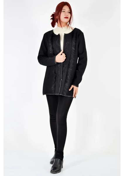 Çift Tarafı Saçaklı Işlemeli Ceket fırsatları