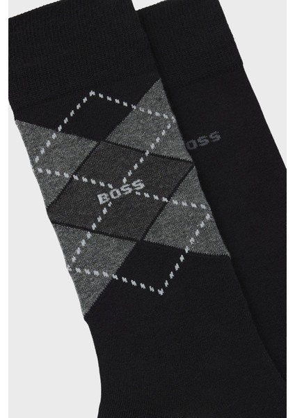 Desenli Streç Pamuklu Uzun Çorap Erkek Çorap 50478352 001 fiyatları