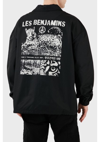 Baskılı Pamuk Karışımlı Regular Fit Çıtçıt Düğmeli Ceket Erkek Ceket LB25SSUNLMUJC modelleri