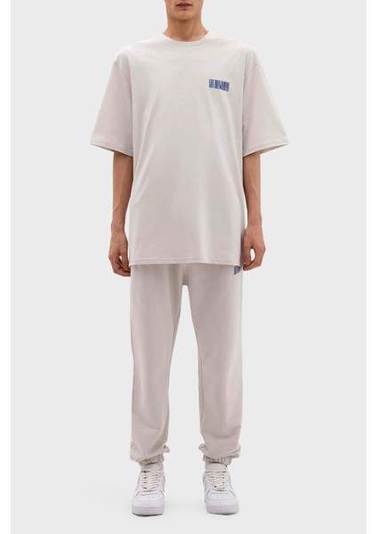 Pamuklu Relaxed Fit Jogger Spor Pantolon Erkek Pantolon LB24SSKISMUSP