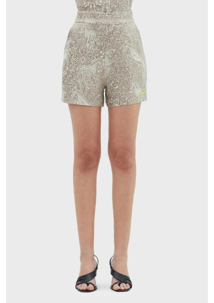 Yumuşak Dokulu Suni Ipekli Yüksek Bel Relaxed Fit Short Bayan Short LB23SSHOEFUSO modelleri