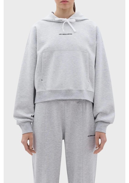 Crop Fit Kapüşonlu Sweat Bayan Sweat LB23FWCLAFUHD