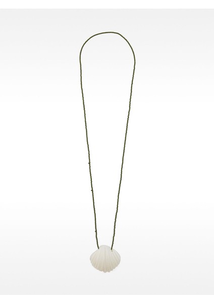 Charm'lı Boncuklu Uzun Kolye