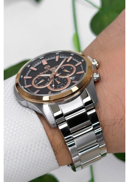 Çelik Kordon&kasa Erkek Kol Saati Gümüş-Siyah ST.1.10245-5 ZMST002 fiyatları