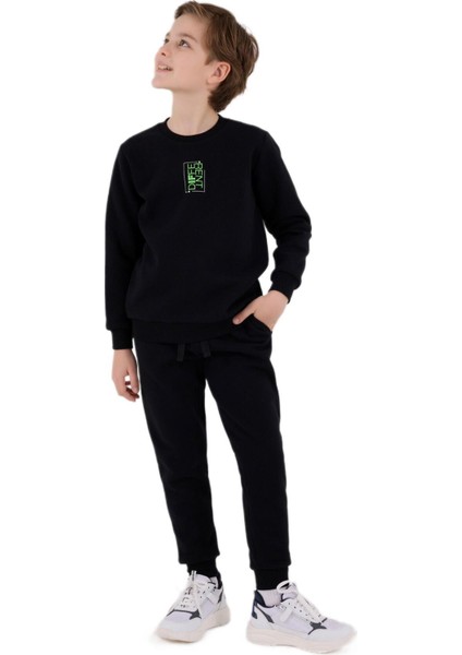 Erkek Çocuk Siyah Garson Boy Eşofman Takımı 3652-G fiyatları