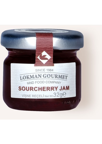Gourmet Organik Vişne Reçeli Cam Kavanoz 32 gr x 50 Adet fiyatları