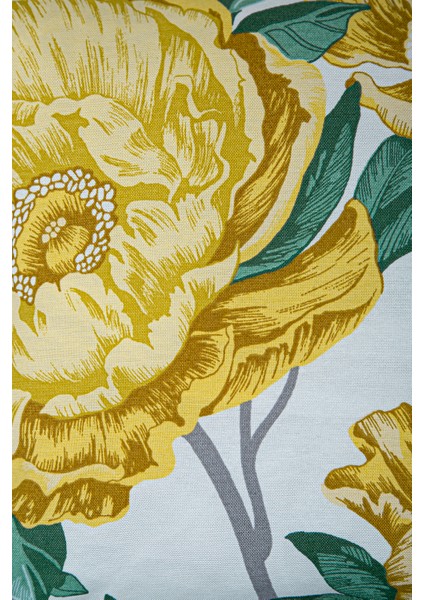 Duck Çiçekli Kırlent Kılıfı Sarı Yeşil 40X40 fiyatları