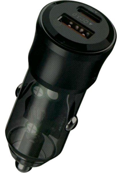 Mobilx 38W Araç Şarj Cihazı – Çift USB Çıkışlı | Type-C + Qc 3.0 | Model: Mc-05 modelleri