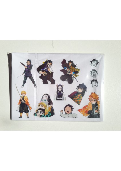 Demon Slayer (Kimetsu No Yaiba) Sticker Seti modelleri