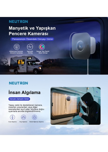 NTL-IP15GS-3MP Wifi Pencere Kamerası