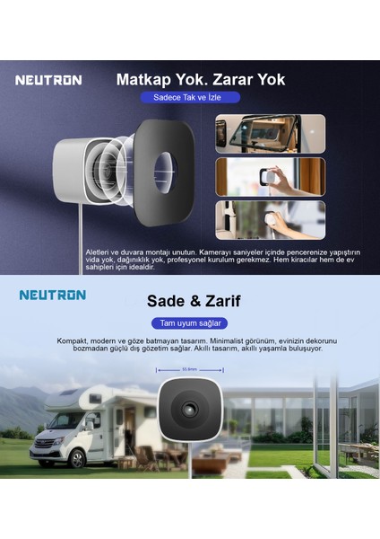 NTL-IP15GS-3MP Wifi Pencere Kamerası