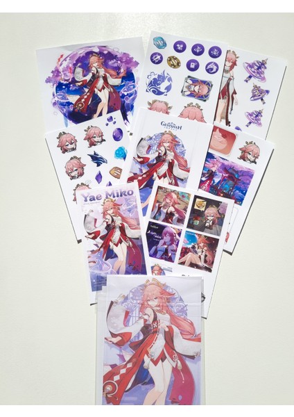 Yae Miko Sticker Seti