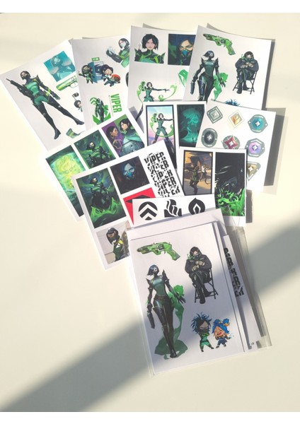 Valorant Viper Sticker Seti modelleri