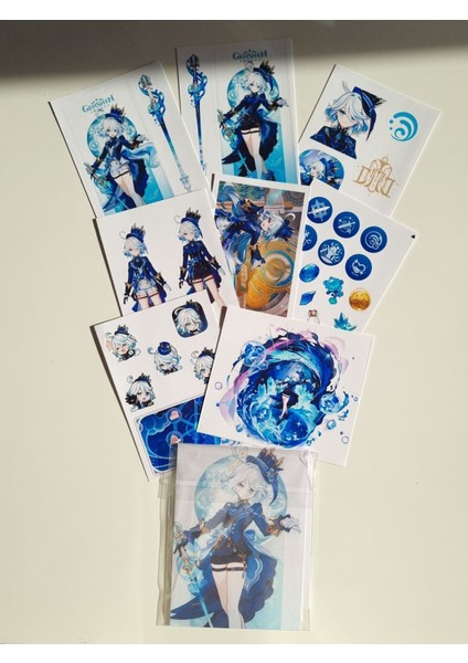 Genshin Impact Furina Sticker Seti