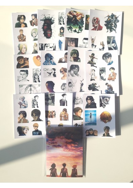 Attack On Titan Sticker Seti