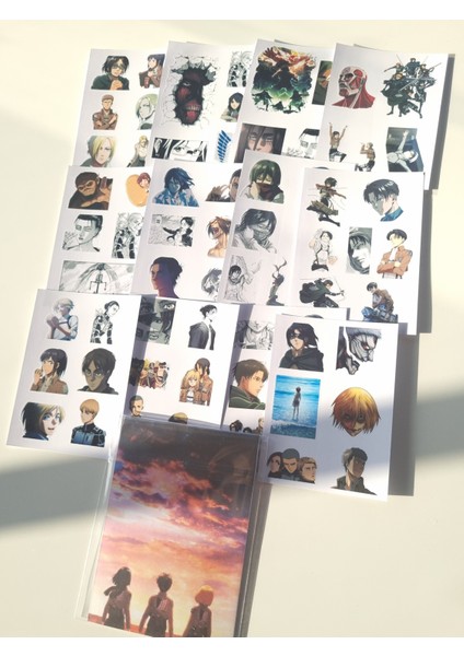 Attack On Titan Sticker Seti modelleri