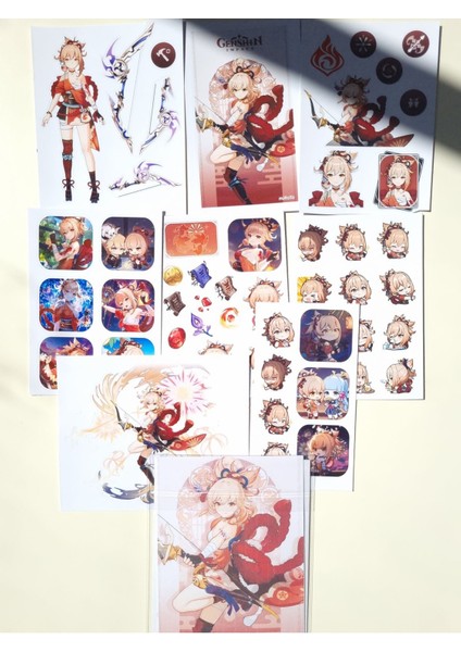 Genshin Impact Yoimiya Sticker Seti