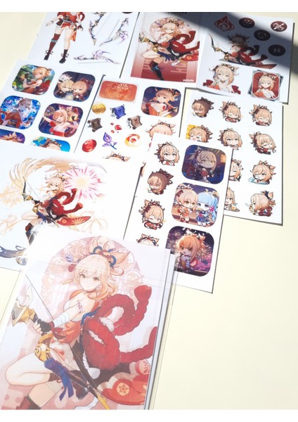 Genshin Impact Yoimiya Sticker Seti modelleri